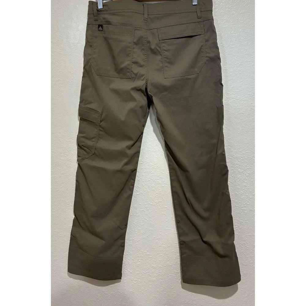 Prana Zion Mens Hiking Pants Brown Stretch Cargo Straight Leg 32x30 Gorp Core